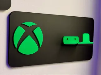 Wall Mounted Xbox Controller Holder with Xbox Logo