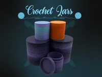 Large Crochet Jar