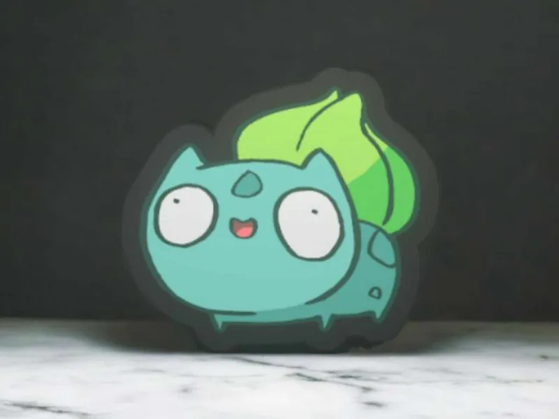 Derpy bulbasaur lightbox - 8 colours