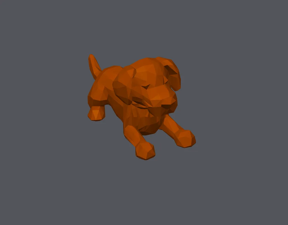 Low Poly Sitting Dog - Free 3D Print Model - MakerWorld