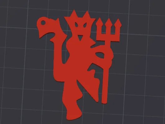 Red devil Manchester United keychain