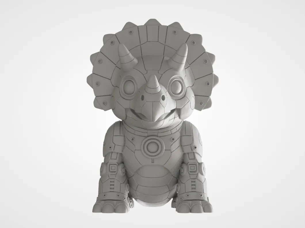 Figurine de tricératops robot