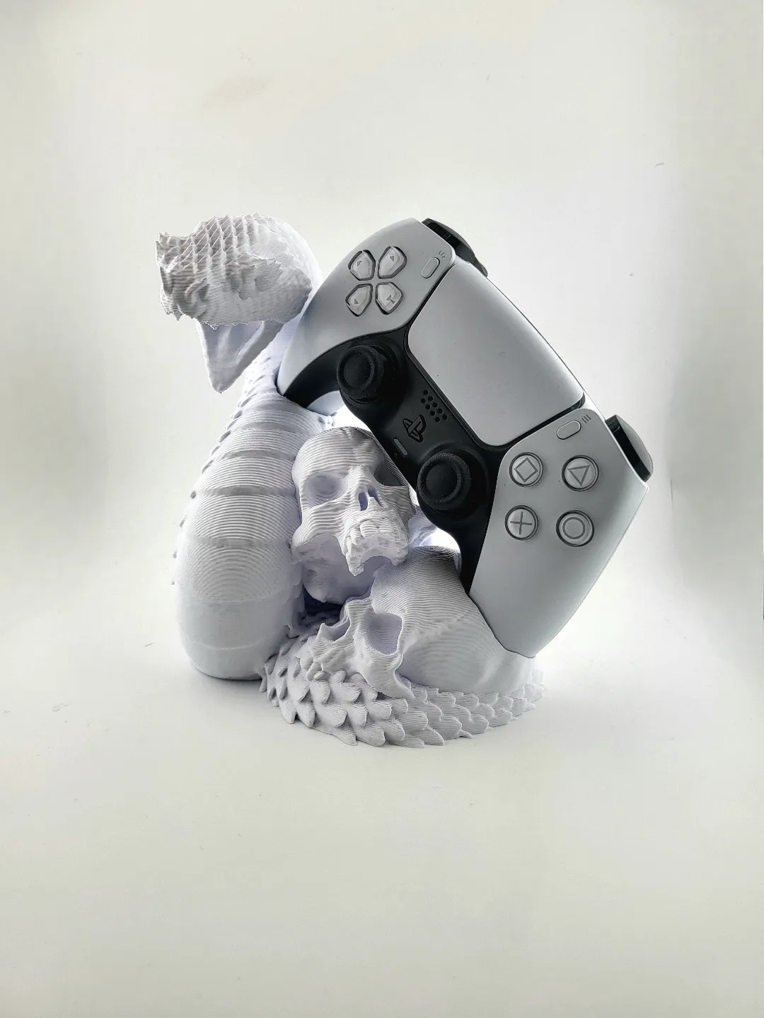 controller stand ps5 holder snake and skull view 3