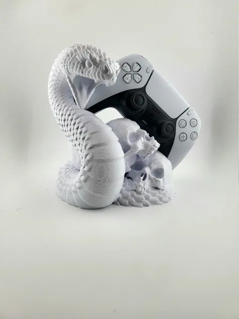 controller stand ps5 holder snake and skull view 2