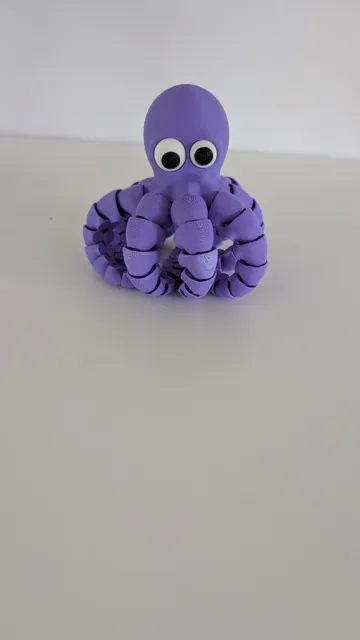 Objeto manipulable: Cute Flexi Octopus – Articulated Fidget Toy — vista de referencia 5