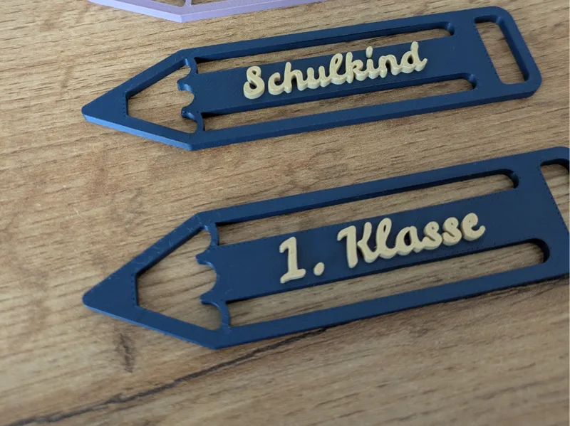 Deko zur Einschulung, Stift mit Namen