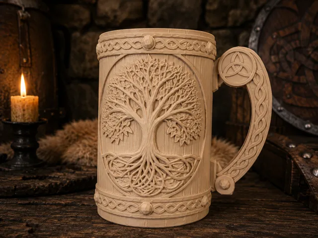 Lebensbaum Tree of Life Viking Mug Celtic Tankard