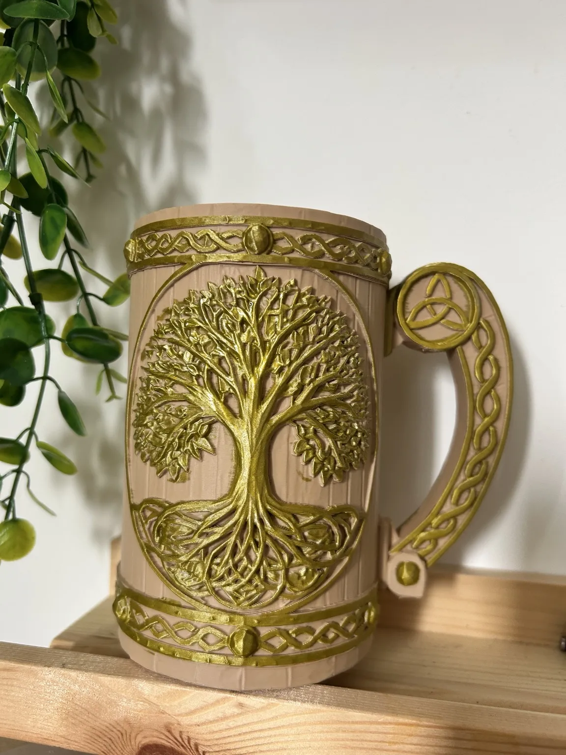 Lebensbaum Tree of Life Viking Mug Celtic Tankard view 2