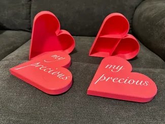 Heart-Shaped Jewelry Box – Custom Lid Text