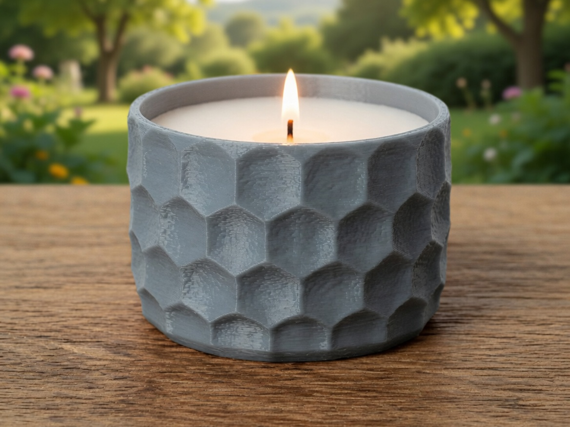 Hexagon Pattern Tealight Holder