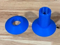 Filament spool centering cones