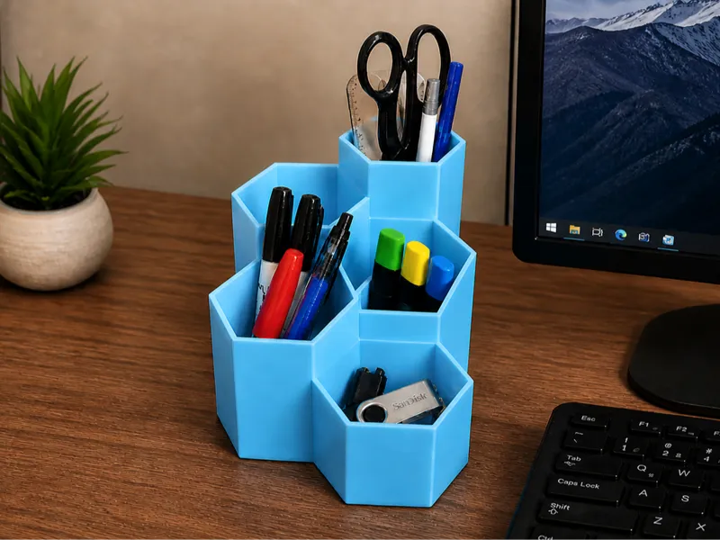 HexaStack Desk Organizer