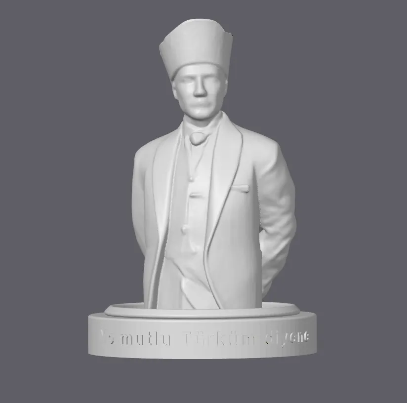Decorative Mustafa Kemal Ataturk Statue Ornament Collectible Gift