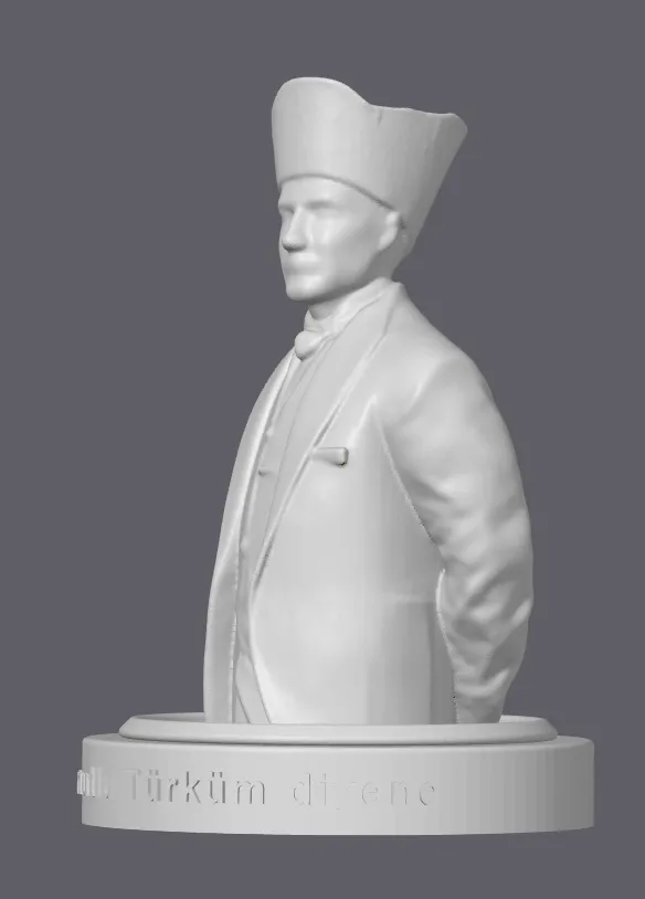 Decorative Mustafa Kemal Ataturk Statue Ornament Collectible Gift