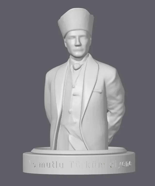 Dekoratif Mustafa Kemal Atatürk Heykeli Süs Koleksiyonluk Hediyelik