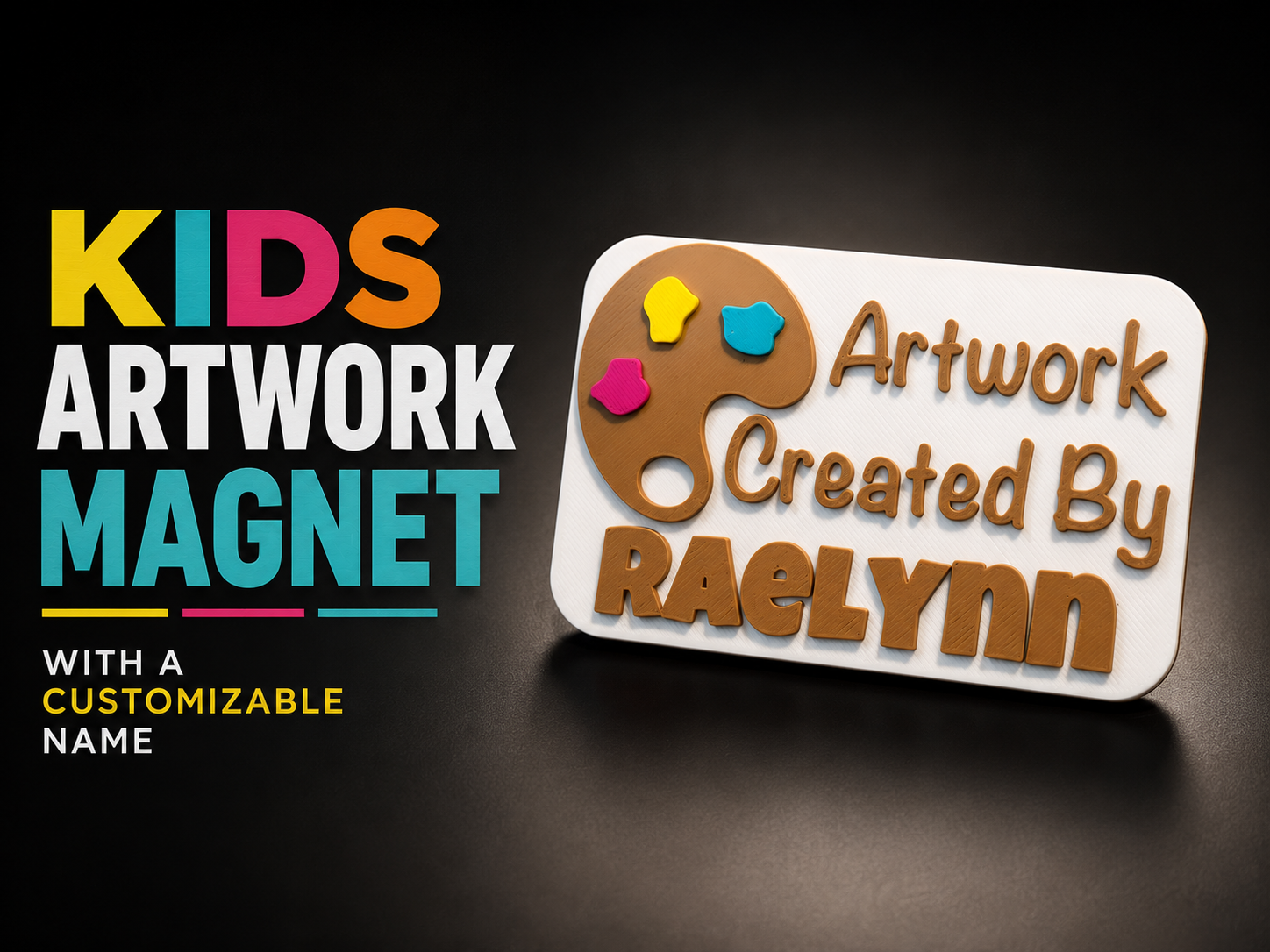 Personalized Kids Artwork Display Magnet