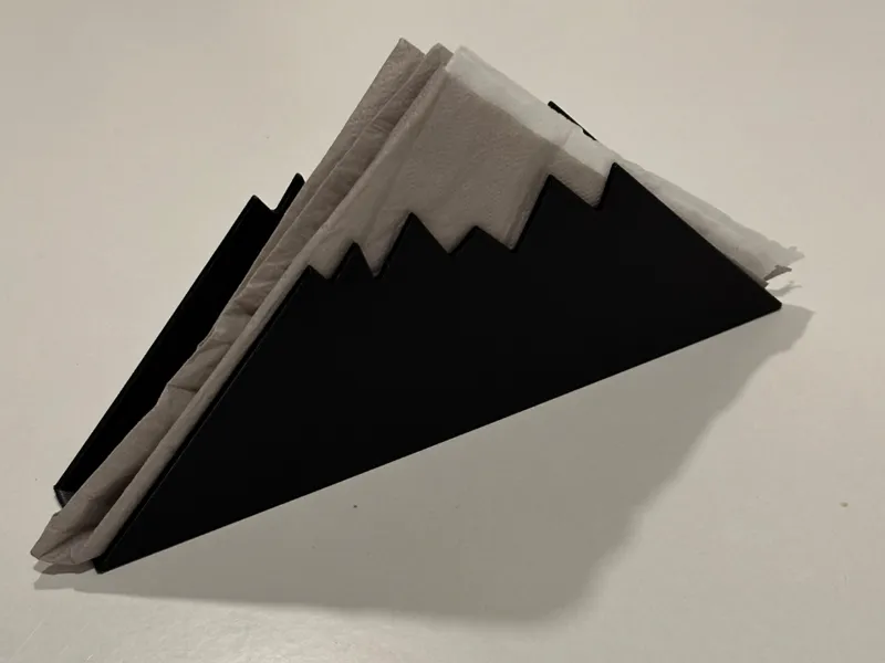 Mountain Napkin Holder – Snowy Peaks Design