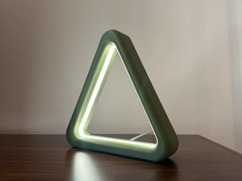 Modern Triangle Desk Light