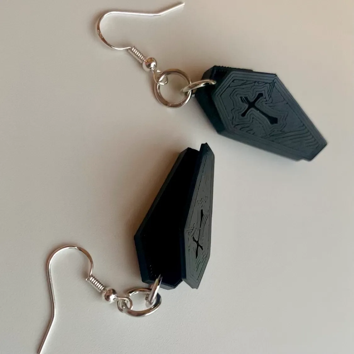 Open Coffin Earrings view 2