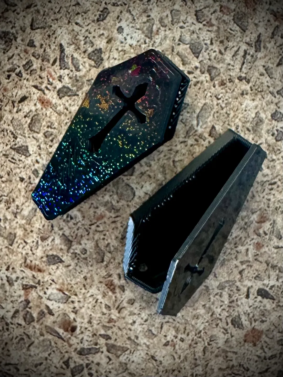 Open Coffin Earrings view 3