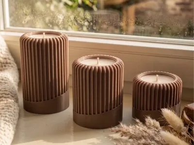 Tealight Holders Japandi Design 