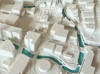San Antonio Riverwalk Relief Map