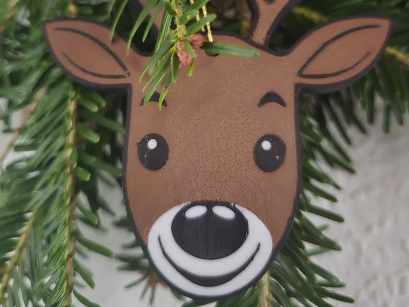 Rudolf the red nose raindeer - christmas ornament