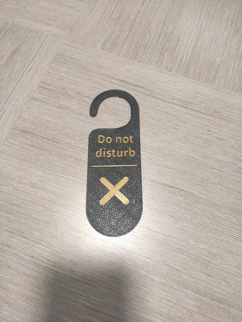 Do not disturb door sign