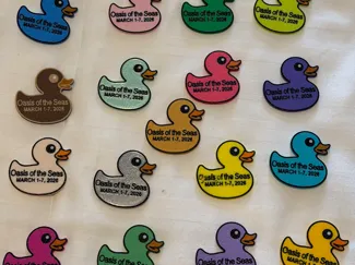 Custom Cruise Duck Magnet (Editable Text)