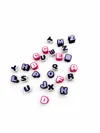 Letters A-Z Horizontal 14mm tall 11mm thick 4.5mm hole