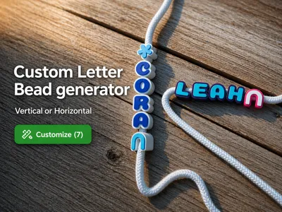 Custom Letter Bead Generator 
