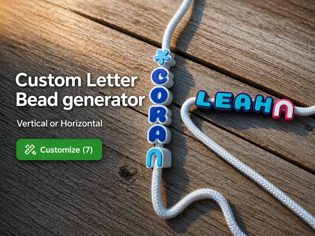 Custom Letter Bead Generator