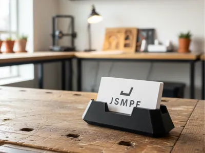 Minimalist Geometric Business Card Holder