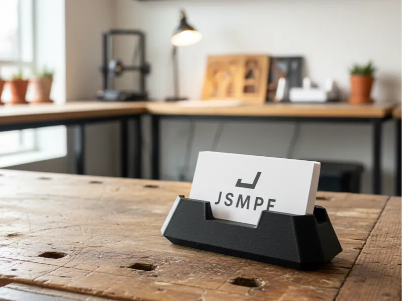Minimalist Geometric Business Card Holder