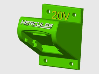 Hercules 20v battery wall mount.