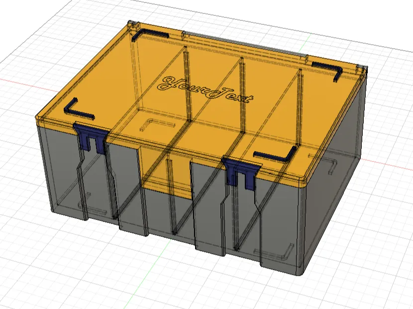 Parametric Box with Clips and Dividers - Free 3D Print Model - MakerWorld