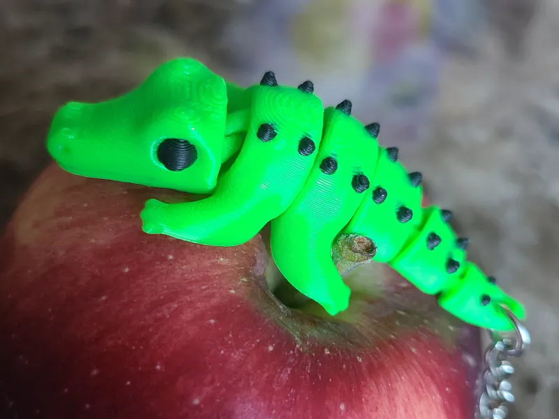 Articulating Baby Alligator KeyChain