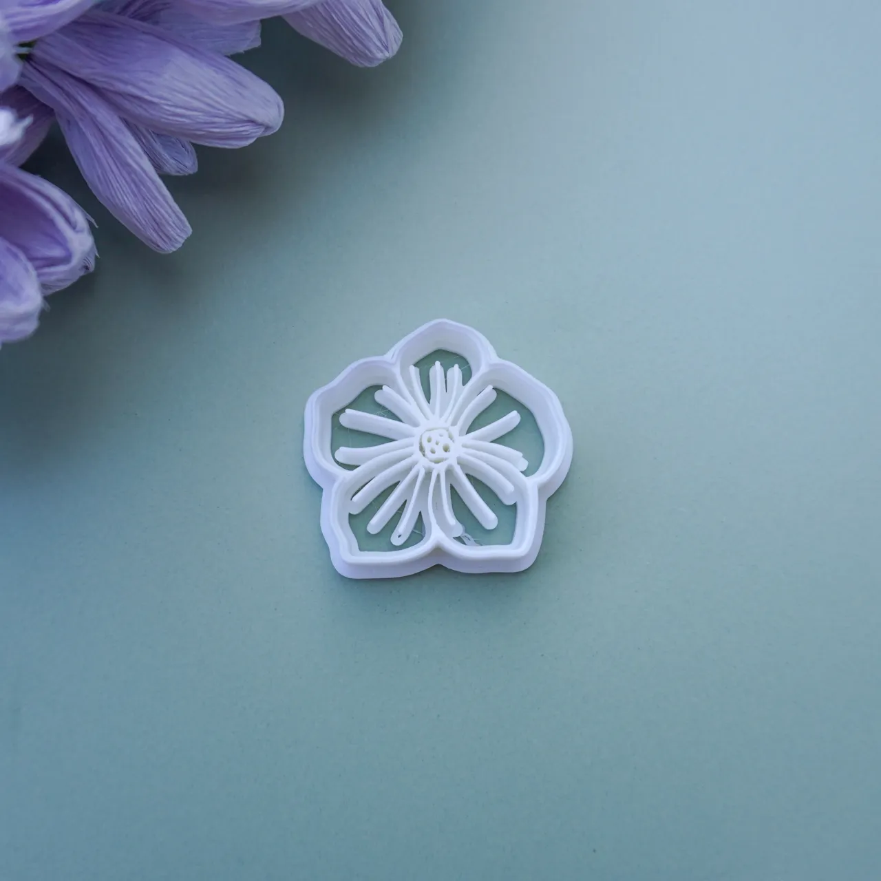 Flower Polymer Clay Cutter For Earrings Necklaces view 2