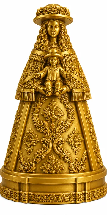 Modelo para impresión 3D: VIRGEN DEL ROCIO DE PASTORA — vista de referencia 5