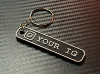 Custom instagram Keychain/Keytag