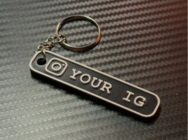 Custom instagram Keychain/Keytag