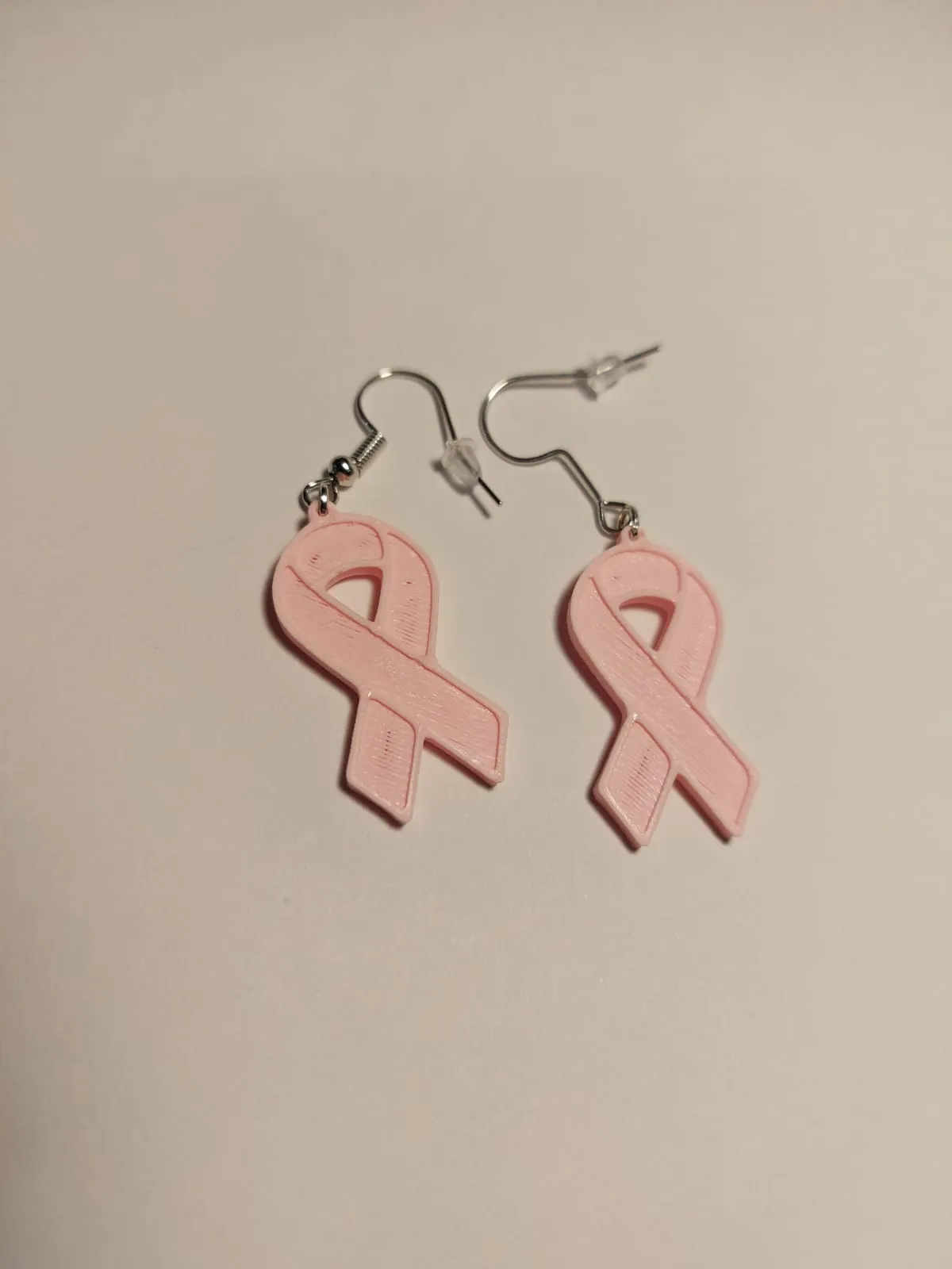 Pendientes concienciación contra el cáncer de mama view 2