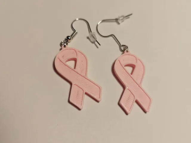 Pendientes concienciación contra el cáncer de mama