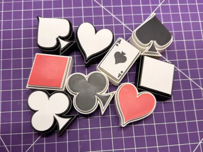 Card Suits Clicker Fidget Pack - AMS & No AMS