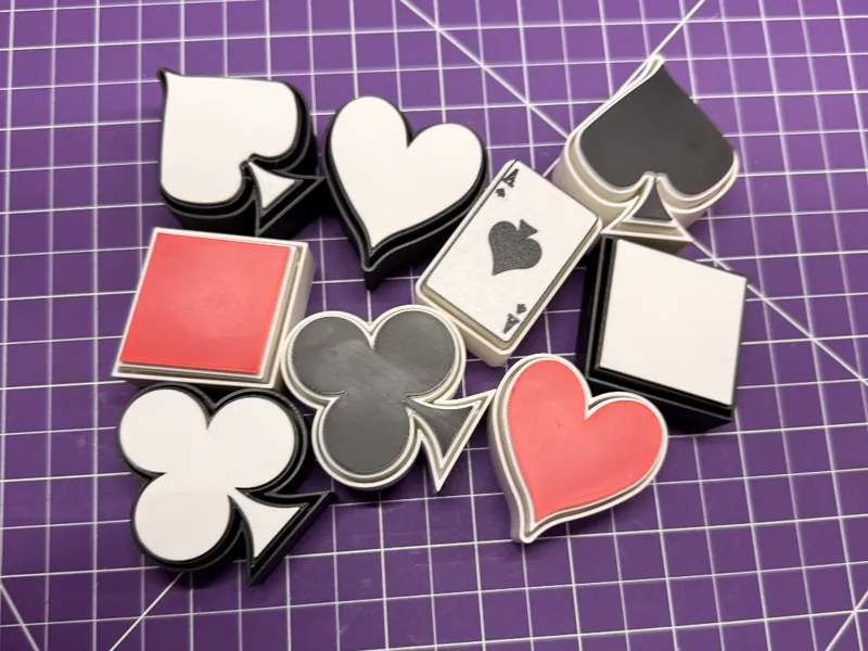 Card Suits Clicker Fidget Pack - AMS & No AMS