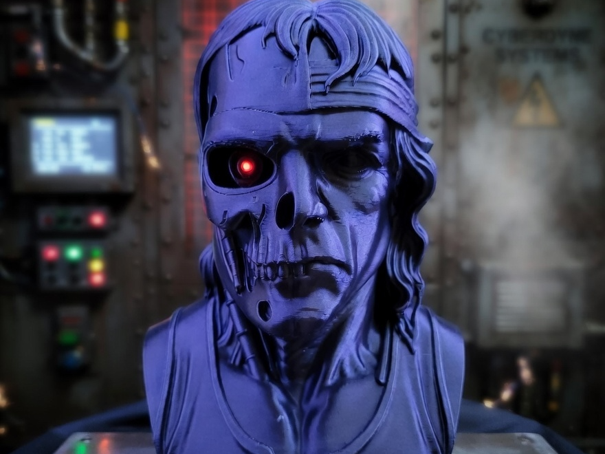 Cyborg Rambo Bust - Terminator Mashup 180mm Art