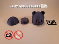 NO AMS - No Glue - 0.2mm layer, 3 walls, 8% infill