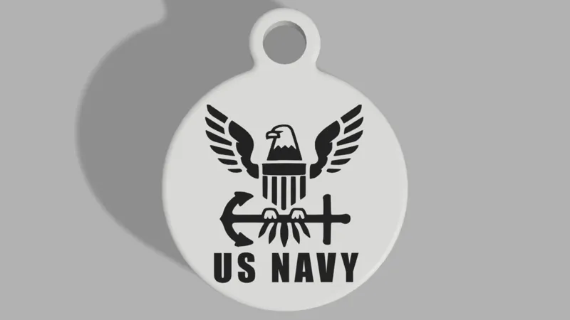 United States Navy Keyring