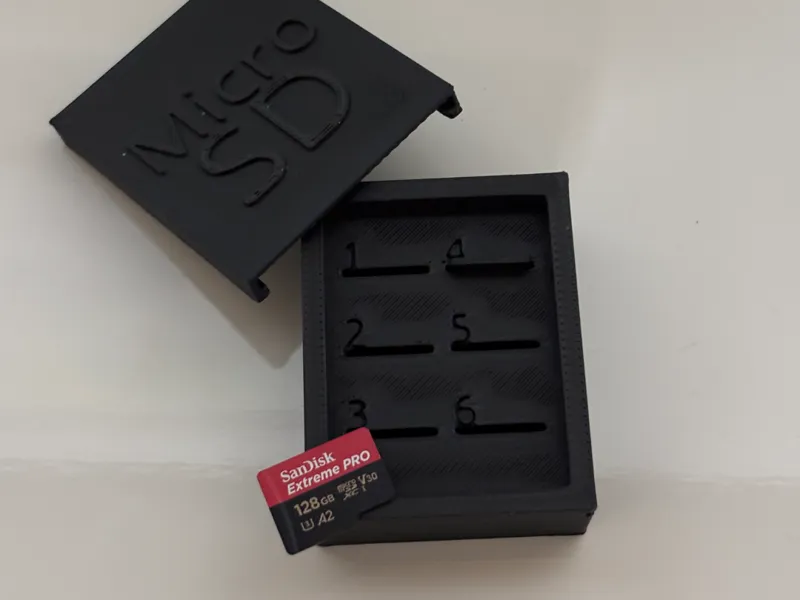 Compact Micro SD Holder (6 Cards)