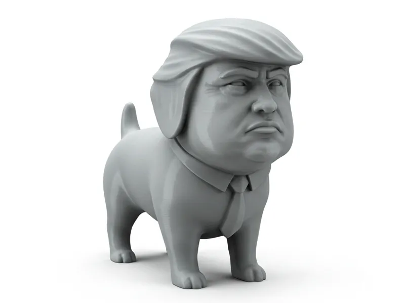 Trump Dog Figurine